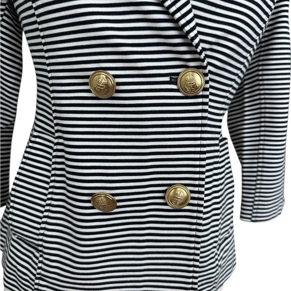 CAbi Life Blazer Nautical Navy & White Stripe Small - Picture 3 of 11